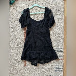 Black Lace Babydoll Dress